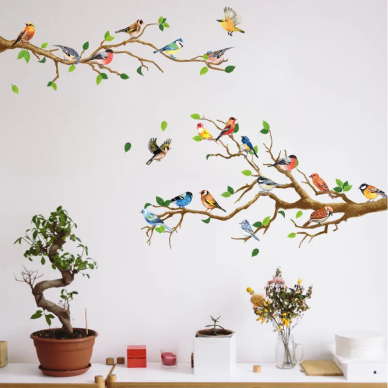 Bird on Branch Wall Sticker Living Room Wallpaper TV Sofa Background for Home Decoration Bedroom Office Self-adhesive Stickers
Bird on Branch Wall Sticker Living Room Wallpaper TV Sofa Background for Home Decoration Bedroom Office Self-adhesive Stickers