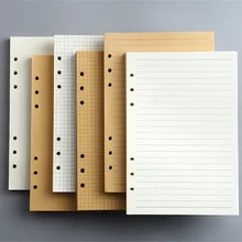 45 Sheets A5 A6 A7 Loose Leaf Notebook Refill Spiral Binder Inner Page Line Blank craft Grid Inside Paper Stationery