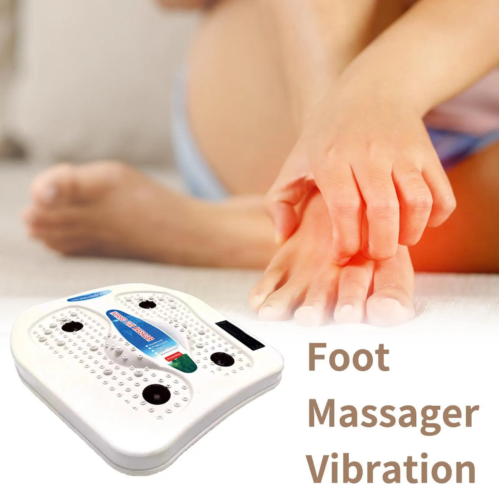 

Home Electric Sole Acupoint Massager Heating Infrared Machine Sole Physiotherapy Pedicure Vibrating Massager T3c6