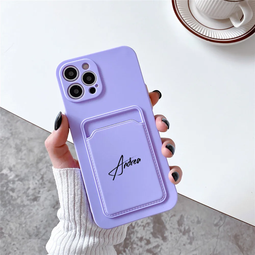 Personalise Custom Name Cardholder Case for iPhone 13 Pro Max 12 8 Plus Soft Slicone For iPhone 13 Case 7 8 X XS XR SE 2020
Personalise Custom Name Cardholder Case for iPhone 13 Pro Max 12 8 Plus Soft Slicone For iPhone 13 Case 7 8 X XS XR SE 2020