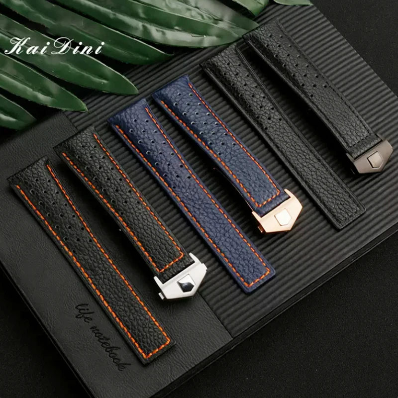 Watchband For TAG Heuer Tegehauer Monaco series square watch with Carlisla racing leather strap 22mm men's wrist strap bracelet
Watchband For TAG Heuer Tegehauer Monaco series square watch with Carlisla racing leather strap 22mm men's wrist strap bracelet
