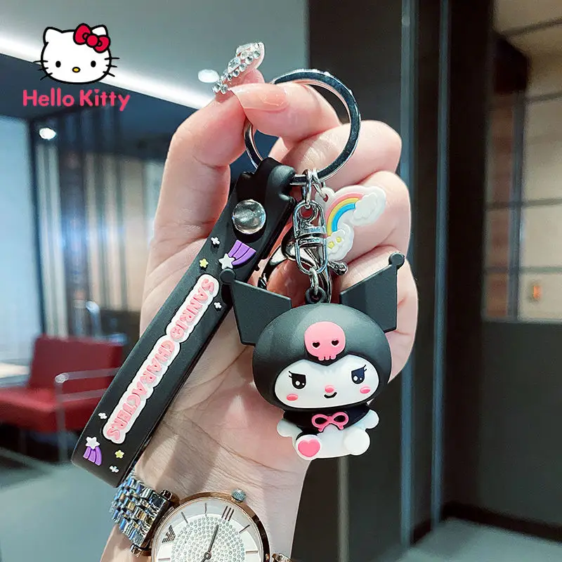 Hello Kitty Kuromi Keychain Cartoon 3D Silicone Doll Couple Keychain Bag Pendant Rainbow Element with Lanyard Car Accessories
Hello Kitty Kuromi Keychain Cartoon 3D Silicone Doll Couple Keychain Bag Pendant Rainbow Element with Lanyard Car Accessories