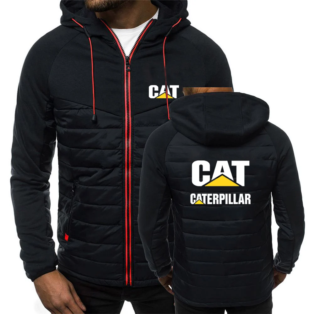 Spring Autumn Fashion CAT Caterpillar Logo Printed Man Hooded Patchwork Loose Coats Personality Man Zipper Thin Padded Jacket
Spring Autumn Fashion CAT Caterpillar Logo Printed Man Hooded Patchwork Loose Coats Personality Man Zipper Thin Padded Jacket