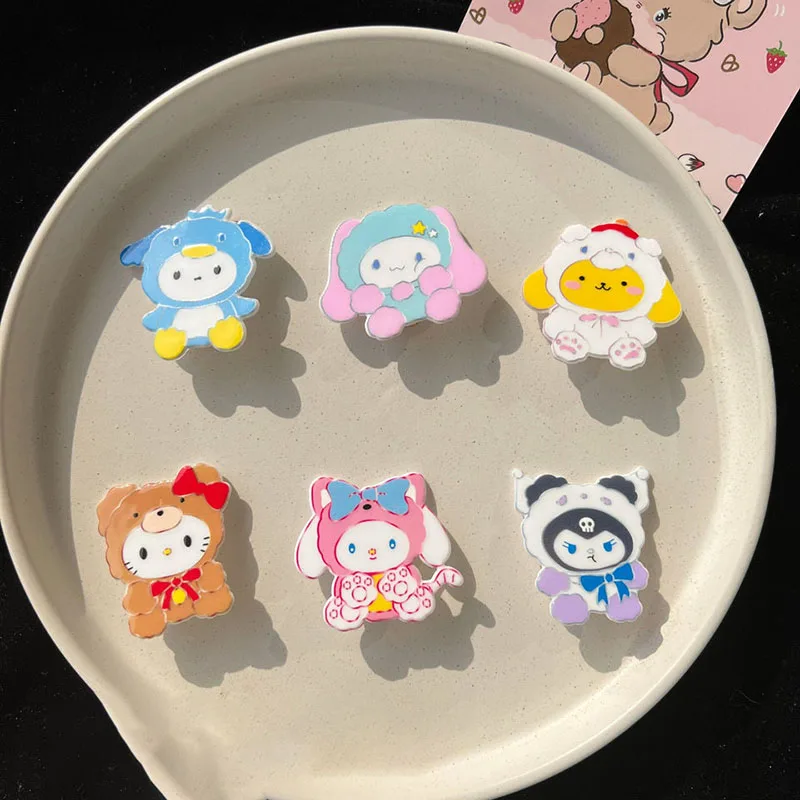 6Pcs Kawaii Sanrio BB Clip Kuromi MyMelody Cinnamoroll Cartoon Cute Duckbill Clip Hair Accessories Beauty Headwear Gift for Girl
6Pcs Kawaii Sanrio BB Clip Kuromi MyMelody Cinnamoroll Cartoon Cute Duckbill Clip Hair Accessories Beauty Headwear Gift for Girl