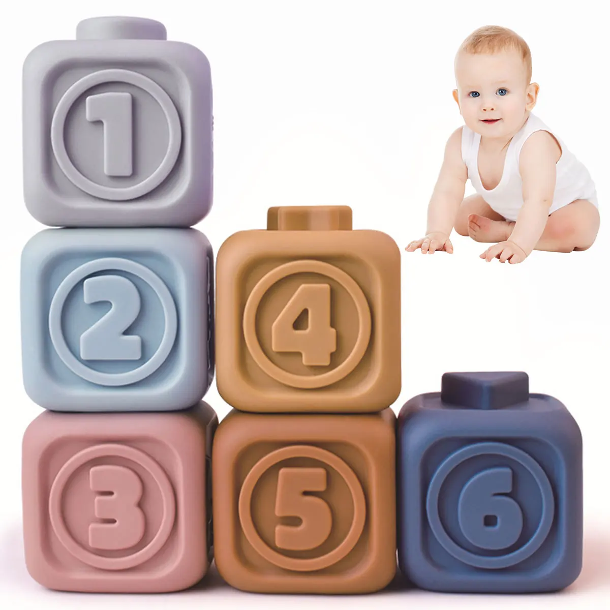 Baby Stacking Toy Soft Colorful Baby Building Block with Animal Fruit Letter Number Shape Texture Motor Skill Montessori
Baby Stacking Toy Soft Colorful Baby Building Block with Animal Fruit Letter Number Shape Texture Motor Skill Montessori