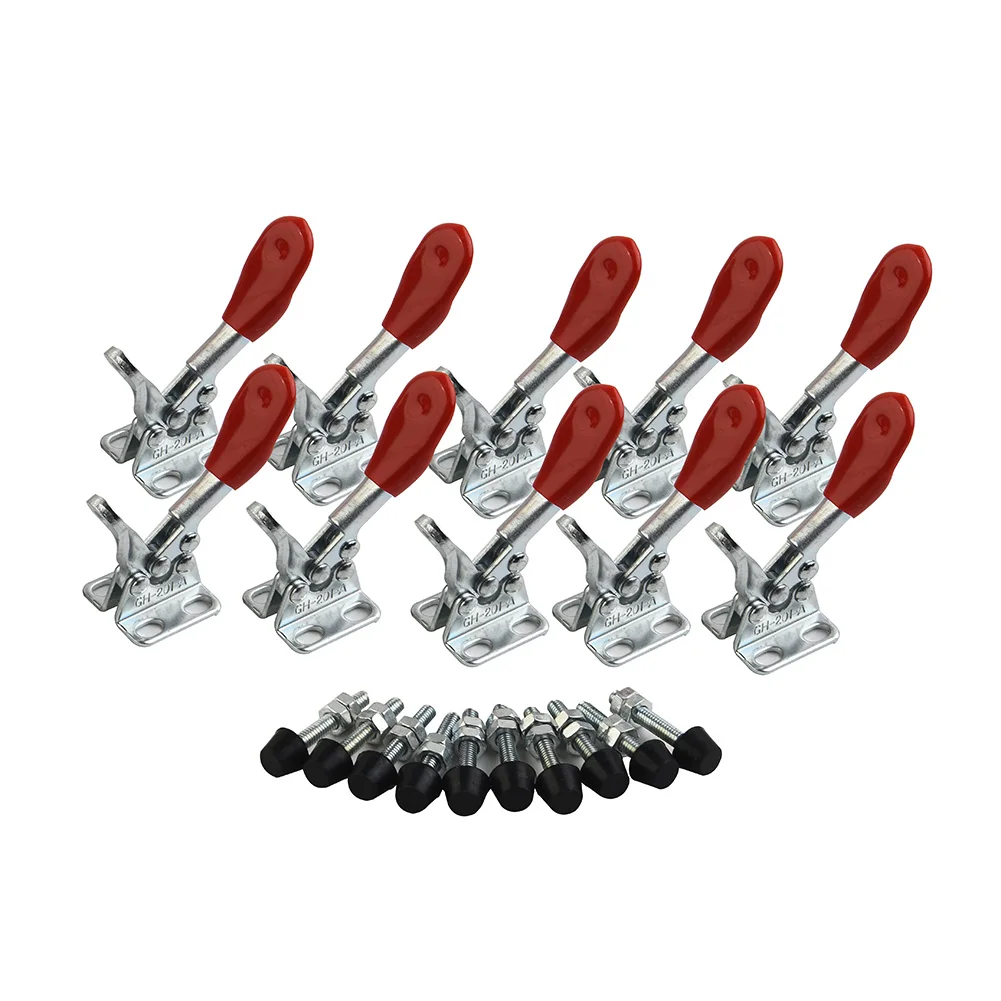 10Pcs/set GH-201A 27kg Toggle Clamp Fast Release Vertical Horizontal Type Clamps U-shaped Bar Hand Tool For Woodworking Joinery
10Pcs/set GH-201A 27kg Toggle Clamp Fast Release Vertical Horizontal Type Clamps U-shaped Bar Hand Tool For Woodworking Joinery