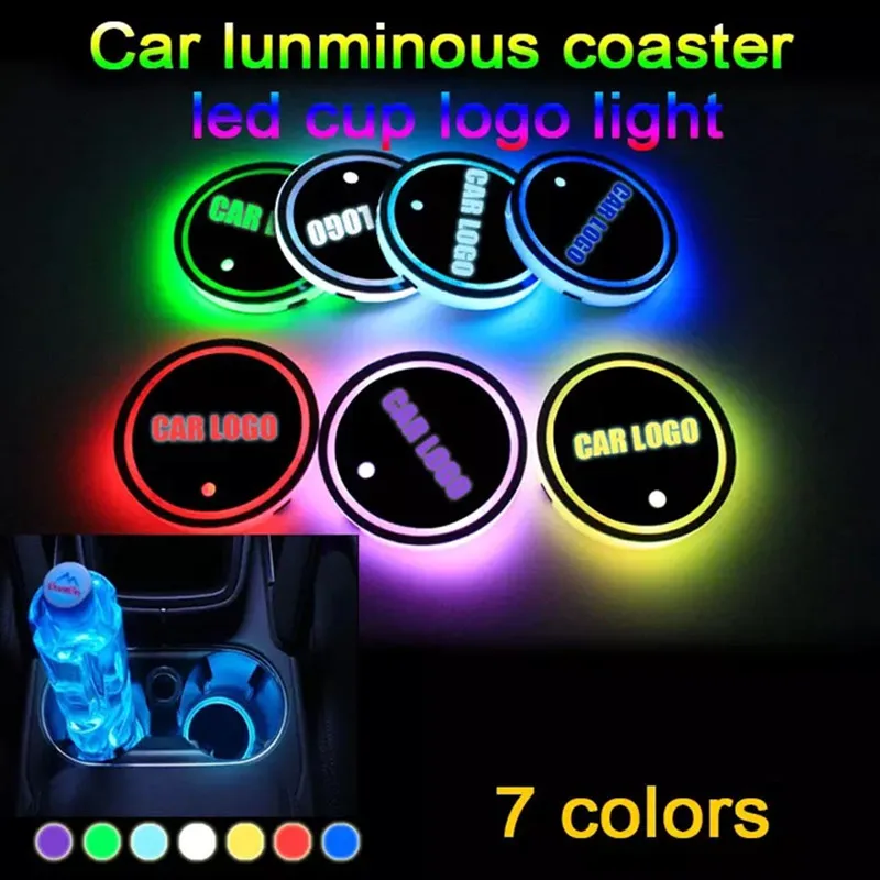 

LED Car Water Coaster Mat Light For Infiniti Q50 G35 FX35 G37 G35 EX35 FX45 FX37 Q30 Q80 Q70 Q60 Q45 M37 M35 QX70 QX80 QX60 QX50