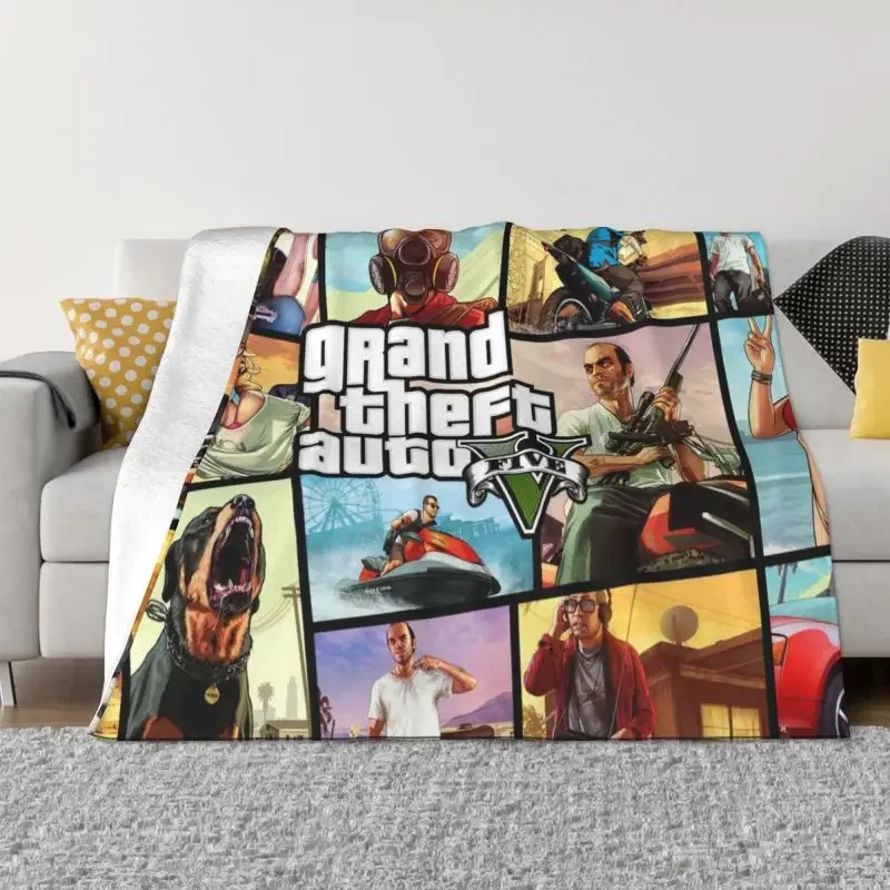 

Одеяло для видеоигр из мягкой фланели с 3D принтом