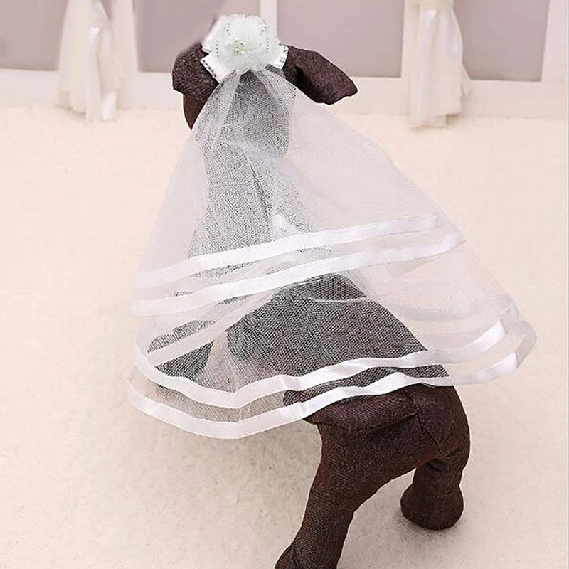 Bridal Pet Supplier Cute Pet Dog Puppy Cat Wedding Headdress Veil Headwear Hair Clips Grooming
Bridal Pet Supplier Cute Pet Dog Puppy Cat Wedding Headdress Veil Headwear Hair Clips Grooming
