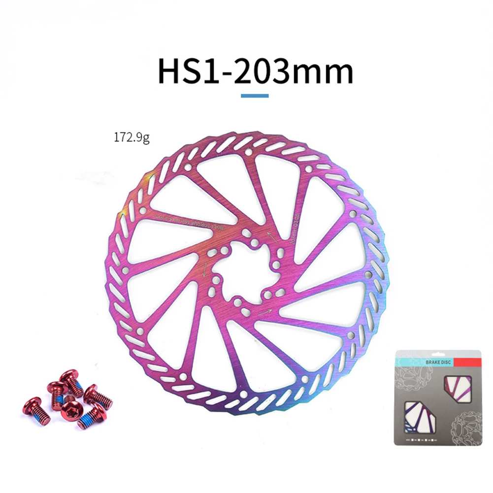 New Bike Disc Brake Rotor Steel 203mm Colorful Light Weight Rotor Mountain Bicycle Disc Brake Rotor With 6 Bolts
New Bike Disc Brake Rotor Steel 203mm Colorful Light Weight Rotor Mountain Bicycle Disc Brake Rotor With 6 Bolts