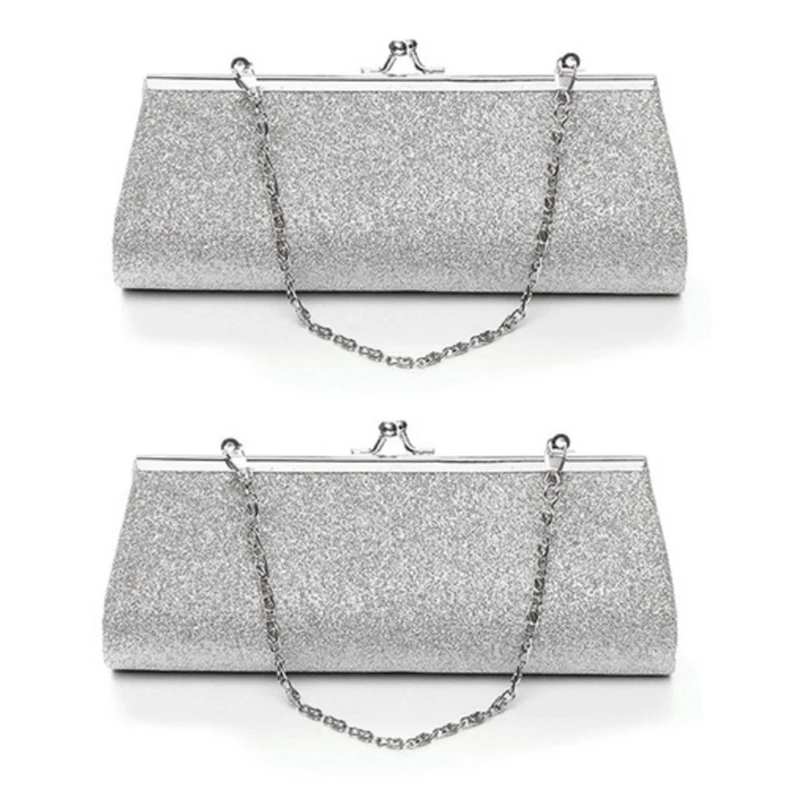 2X Women Glitter Clutch Purse Evening Party Wedding Banquet Handbag Shoulder Bag
2X Women Glitter Clutch Purse Evening Party Wedding Banquet Handbag Shoulder Bag
