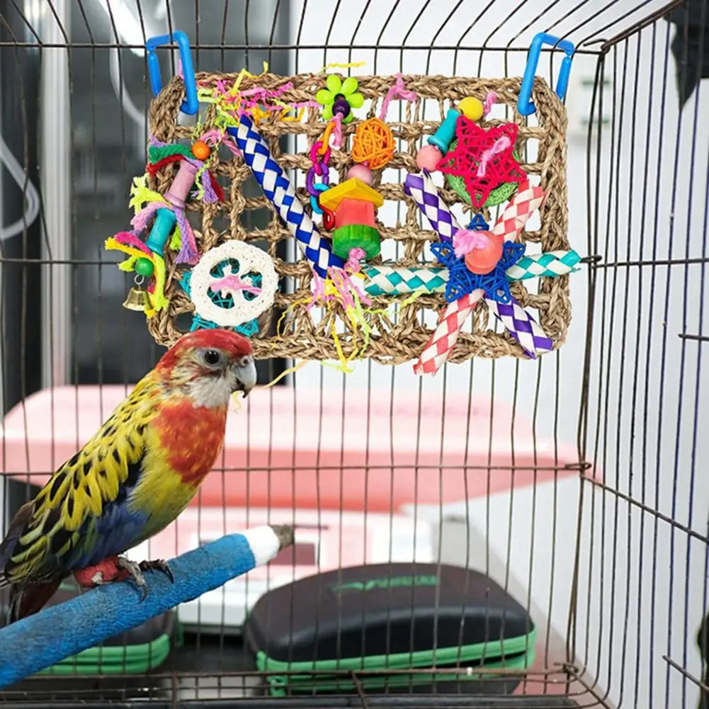 Pet Climbing Net Hammock Swing Parrot Bite-resistant Chew Toys Cleaning Teeth Toy Pet Accessories
Pet Climbing Net Hammock Swing Parrot Bite-resistant Chew Toys Cleaning Teeth Toy Pet Accessories
