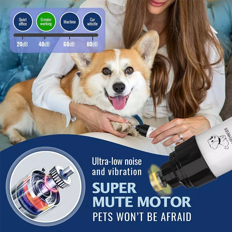 Nail Clippers For Pet Dog Cat Automatic Manicure Device USB Charging Nail Sharpener Dog Cat Paws Grooming Trimmer Tools
Nail Clippers For Pet Dog Cat Automatic Manicure Device USB Charging Nail Sharpener Dog Cat Paws Grooming Trimmer Tools