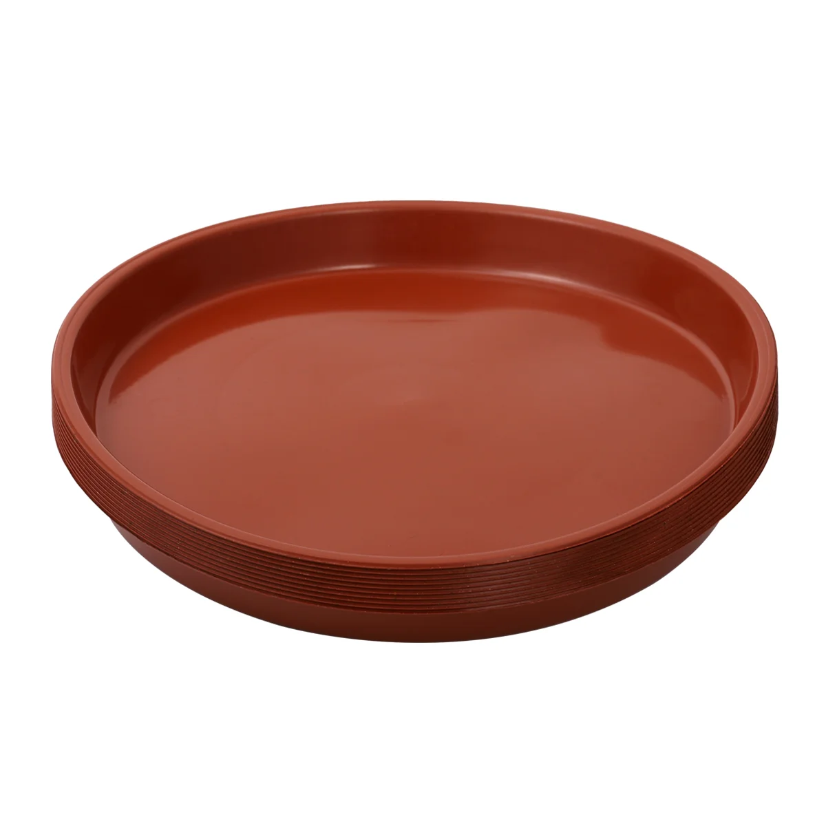 10 шт. круглых блюдец, капельные подносы для цветов для дома и улицы, маленькие подносы для блюдец, аксессуары для контейнеров (красный)