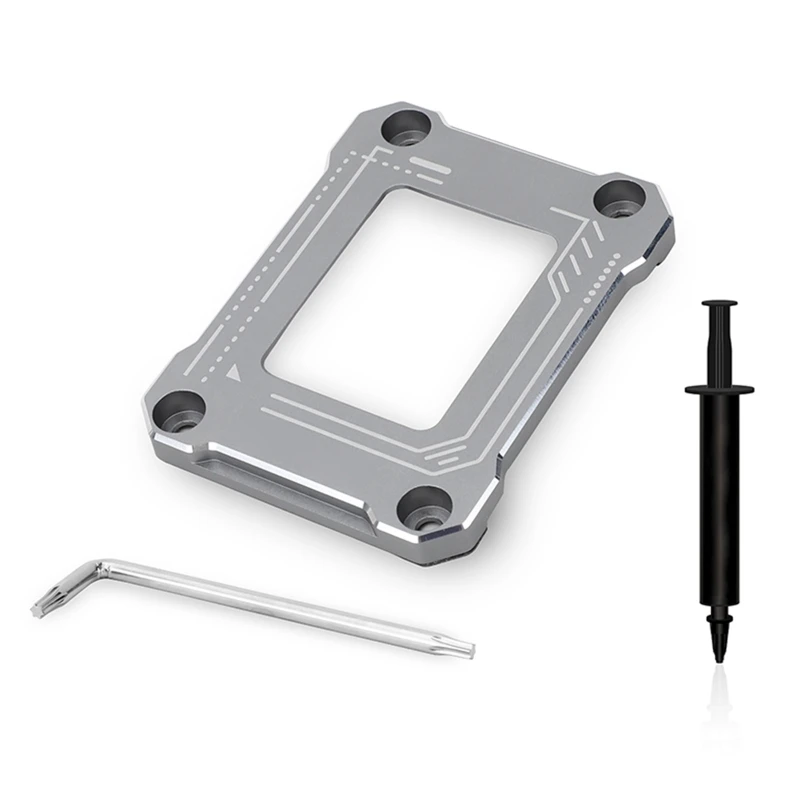 CPU Bending Correction Fixing Buckle for LGA17XX-BCF Intel12 Generation With TF7 Silicone Grease 1G CNC Aluminum Alloy
CPU Bending Correction Fixing Buckle for LGA17XX-BCF Intel12 Generation With TF7 Silicone Grease 1G CNC Aluminum Alloy
