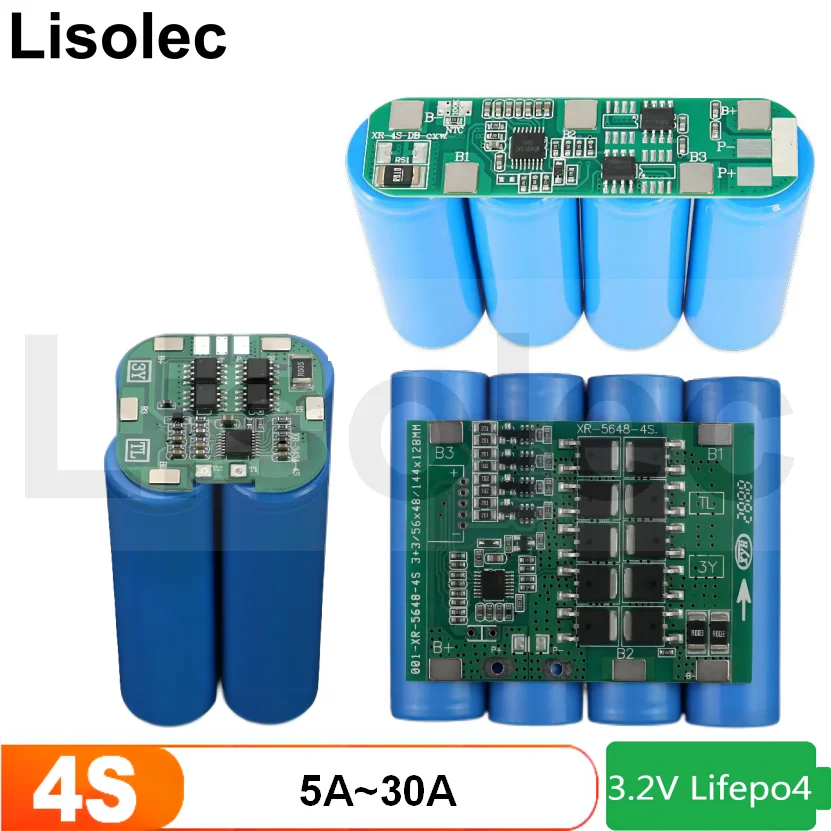 Lifepo4 4S 12V BMS PCB 5A 8A 10A 20A 30A Charge Discharge Protection Board for 4S 12.8V 18650 14500 21700 Lithium Battery Pack
Lifepo4 4S 12V BMS PCB 5A 8A 10A 20A 30A Charge Discharge Protection Board for 4S 12.8V 18650 14500 21700 Lithium Battery Pack