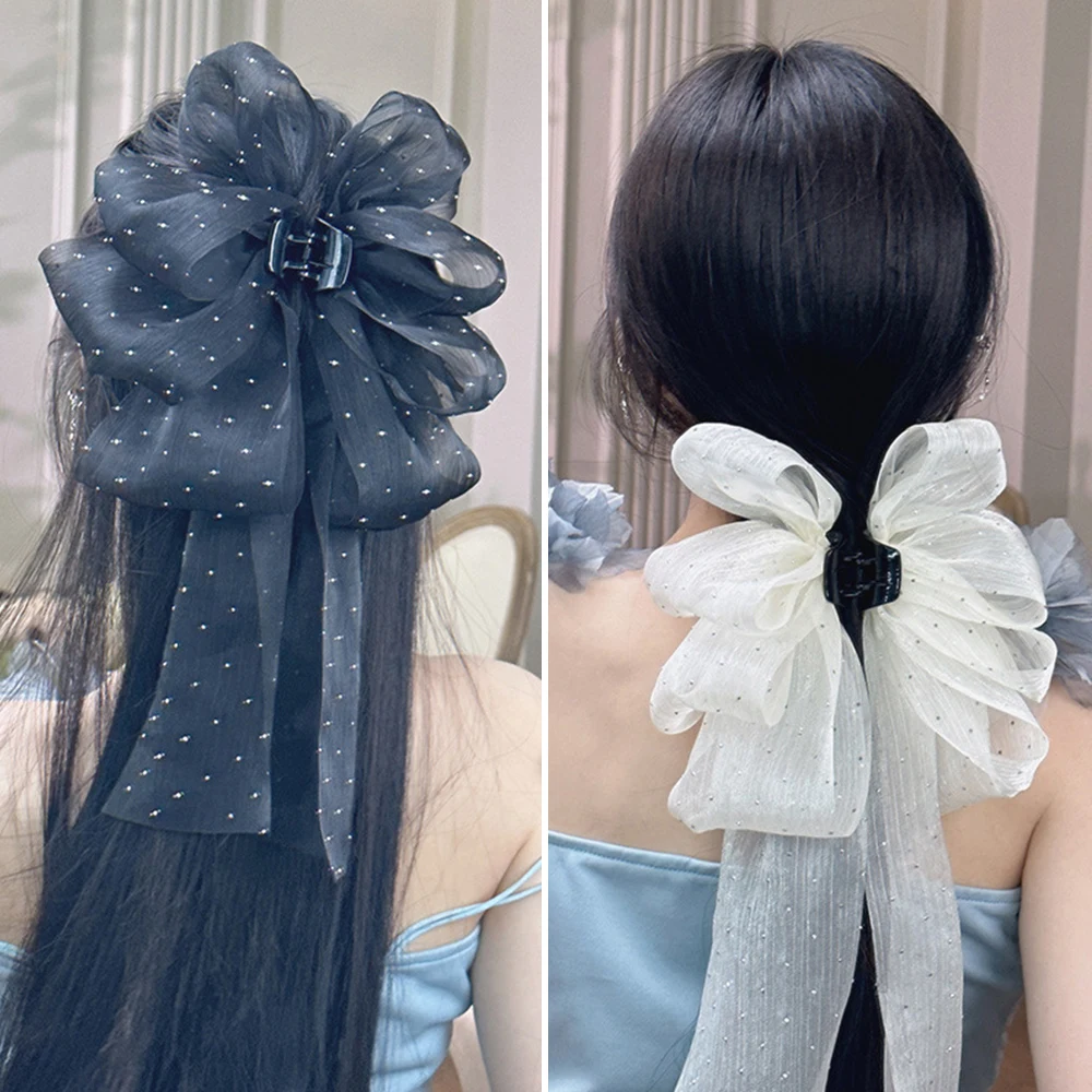 Mesh Long Streamer Shark Clip Hair Accessories Babysbreath Oversize Hair Claws Ribbon Gauze Bowknot Hair Clip DIY Elegant
Mesh Long Streamer Shark Clip Hair Accessories Babysbreath Oversize Hair Claws Ribbon Gauze Bowknot Hair Clip DIY Elegant