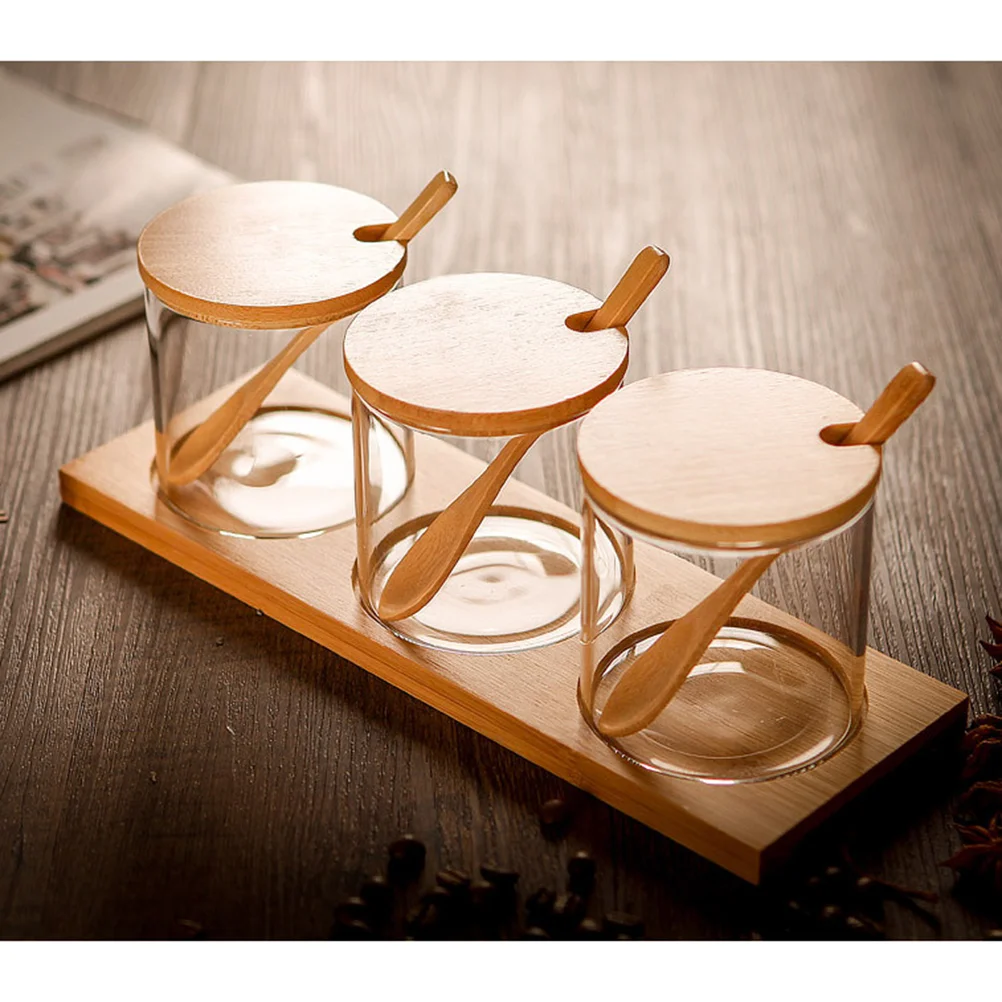 3pcs Kitchen Seasoning Box Glass Storage Jar Round Box Glass Condiment Jar Jar Storage Box
3pcs Kitchen Seasoning Box Glass Storage Jar Round Box Glass Condiment Jar Jar Storage Box