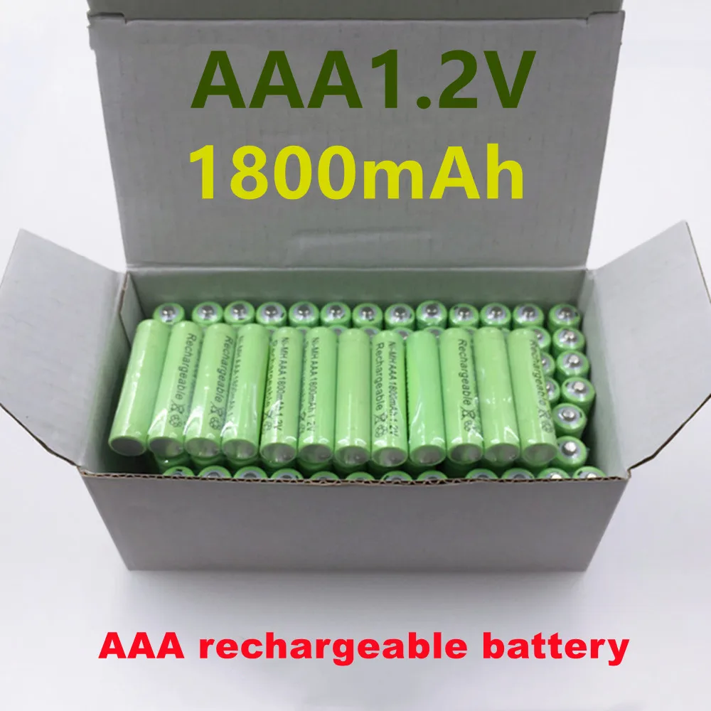 

1~20PCS 100% Original AAA 1800 mAh 1.2 V Quality rechargeable battery AAA 1800 mAh Ni-MH rechargeable 1.2 V 3A battery
