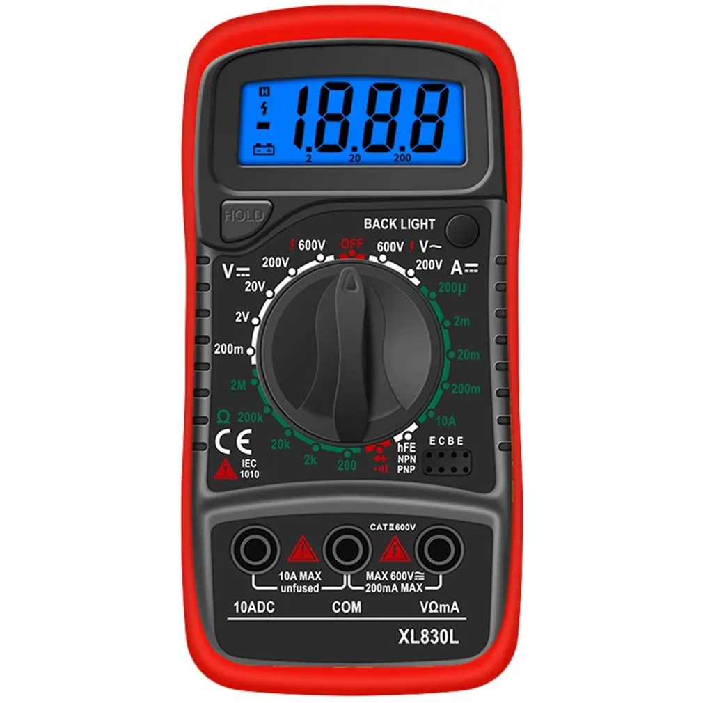 NEW XL830L Digital Multimeter Esr Meter Testers Automotive Electrical Dmm Transistor Peak Tester Meter Capacitance Meter
NEW XL830L Digital Multimeter Esr Meter Testers Automotive Electrical Dmm Transistor Peak Tester Meter Capacitance Meter