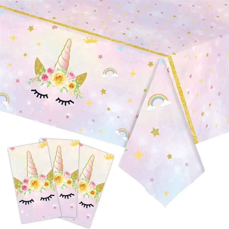 Детская одноразовая скатерть в виде единорога
Детская одноразовая скатерть в виде единорога