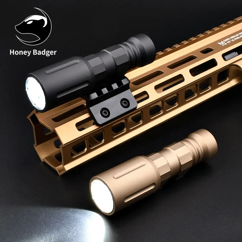 

Tactical Glare Flashlight Hunting Weapon Metal LED 1000Lumens Gas Pneumatic White Light Outdoor Reconnaissance Lamp Mounted Rail