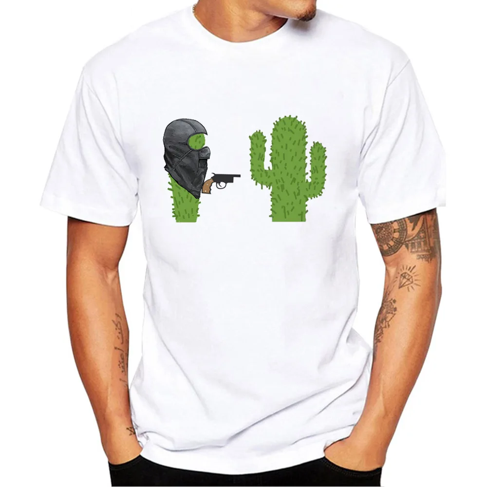 Graphic Elastic Tee Shirt Cactus Funny Men Collar T Shirt Basic Casual T-shirt Men Short Sleeve Tshirt Men Funny Tumblr Vintage
Graphic Elastic Tee Shirt Cactus Funny Men Collar T Shirt Basic Casual T-shirt Men Short Sleeve Tshirt Men Funny Tumblr Vintage