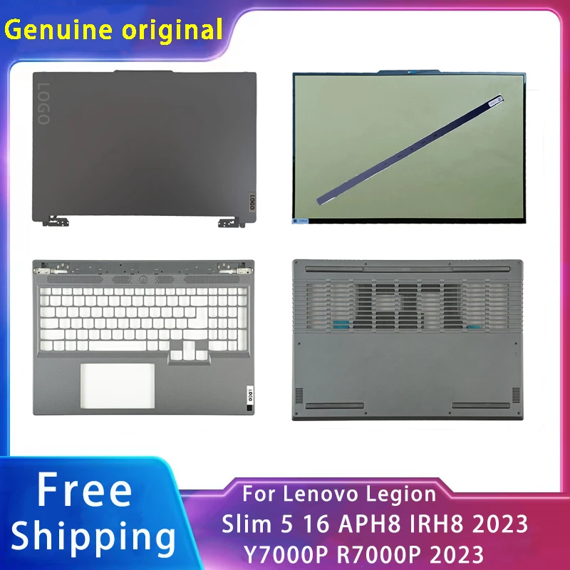 

New For Lenovo Legion Slim 5 16 APH8/IRH8 2023 Y7000P R7000P; Laptop Lcd Back Cover/Front Bezel/Palmrest/Bottom With LOGO