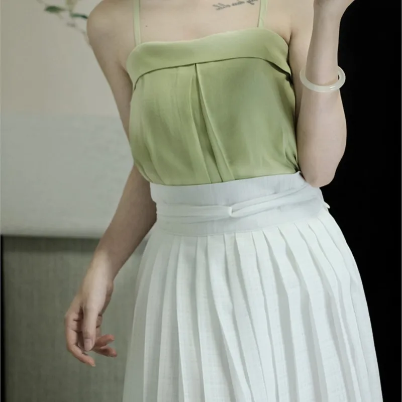 Однотонное оригинальное платье Hanfu, женские летние подтяжки Song Mo Song, удобные дышащие подтяжки на бретелях
Однотонное оригинальное платье Hanfu, женские летние подтяжки Song Mo Song, удобные дышащие подтяжки на бретелях