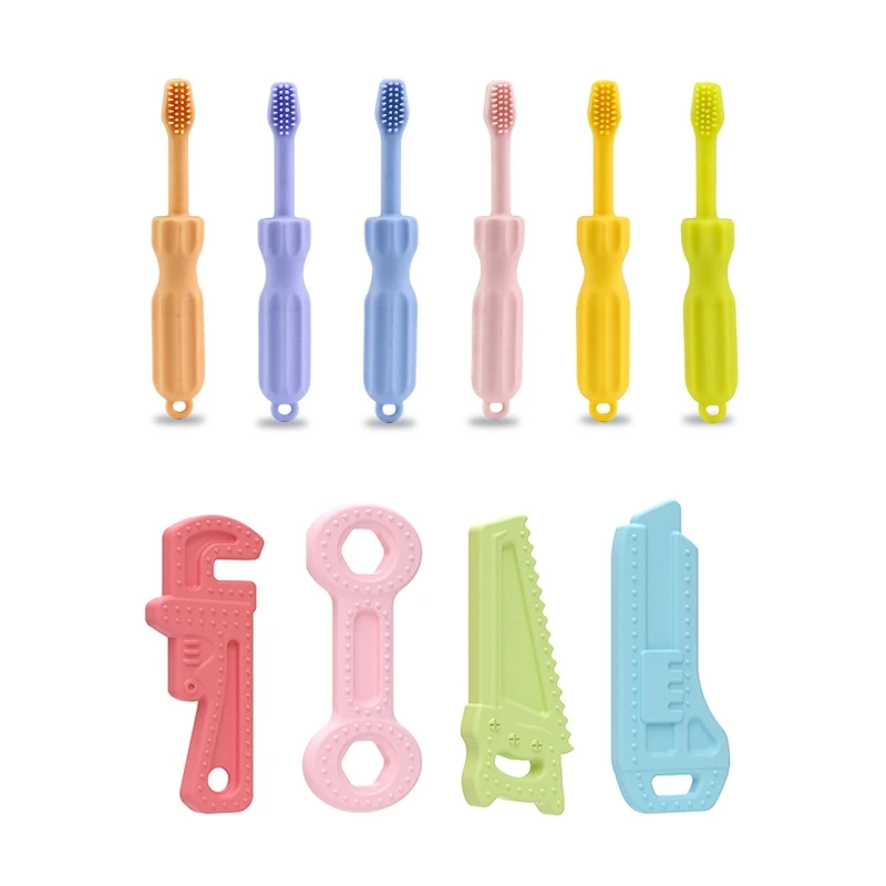Unique Tool Shape Molar Bar Toothbrush Baby Teether Silicone Beads Soother Teething Nursing Toy for Newborn Infant Shower Gifts
Unique Tool Shape Molar Bar Toothbrush Baby Teether Silicone Beads Soother Teething Nursing Toy for Newborn Infant Shower Gifts