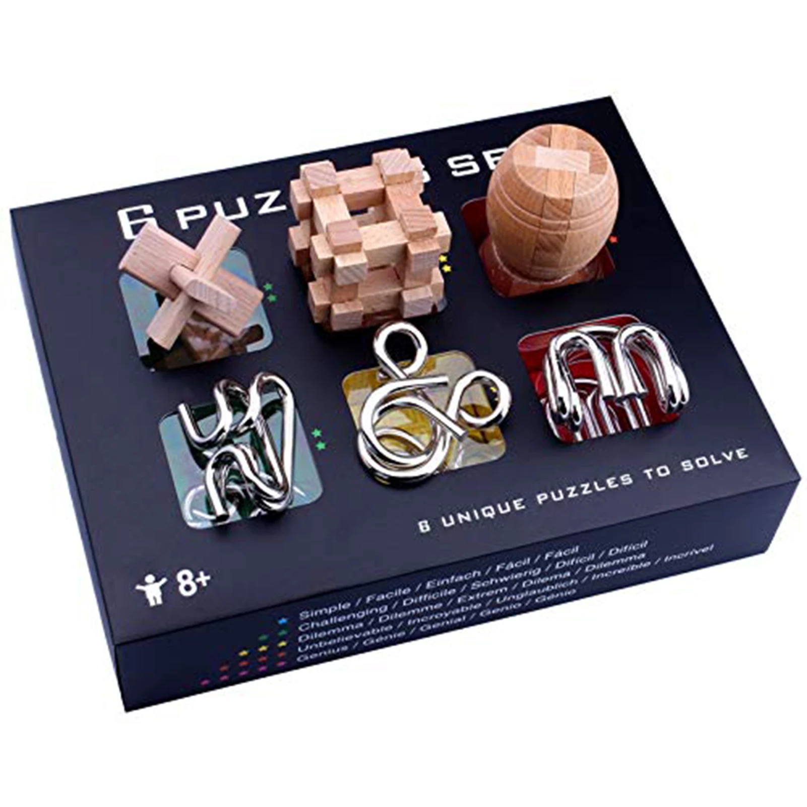 Деревянный 3D-пазл ручной работы IQ, игрушки Kong Ming Luban Lock, взрослые головоломки для разных игр
Деревянный 3D-пазл ручной работы IQ, игрушки Kong Ming Luban Lock, взрослые головоломки для разных игр