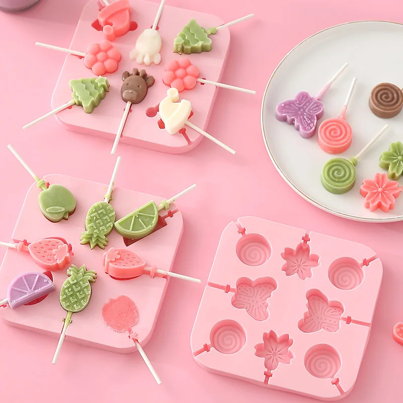Cute Lollipop Molds Jelly and Candy Chocolate Cake Mold Variety Shapes Cake Diy Silicone Form for Baking Decorating Tool
Cute Lollipop Molds Jelly and Candy Chocolate Cake Mold Variety Shapes Cake Diy Silicone Form for Baking Decorating Tool