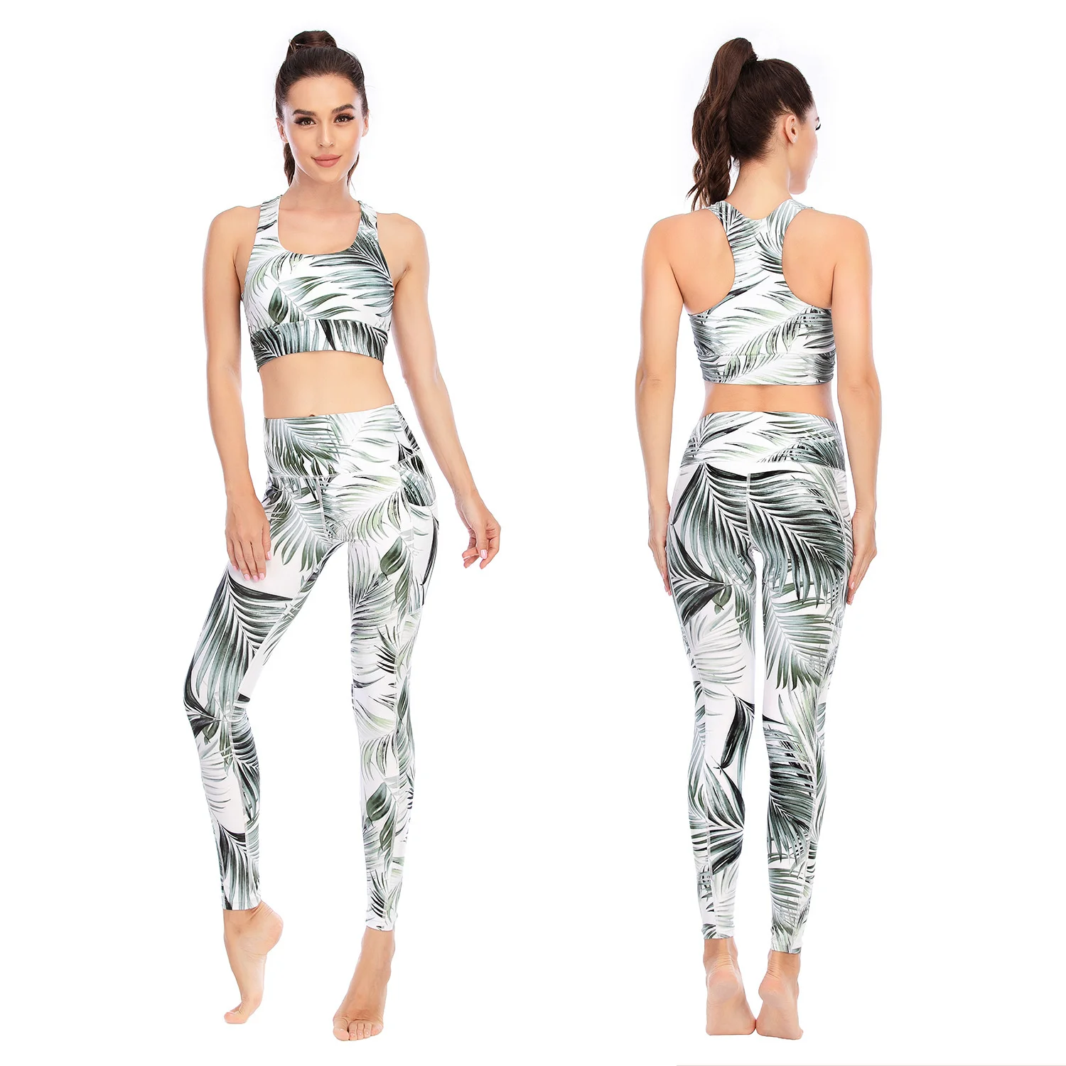 Fitness Suit Printed Yoga Suit Tight Pants Pocket Sports Bra Aushili 15015 + 15016
Fitness Suit Printed Yoga Suit Tight Pants Pocket Sports Bra Aushili 15015 + 15016