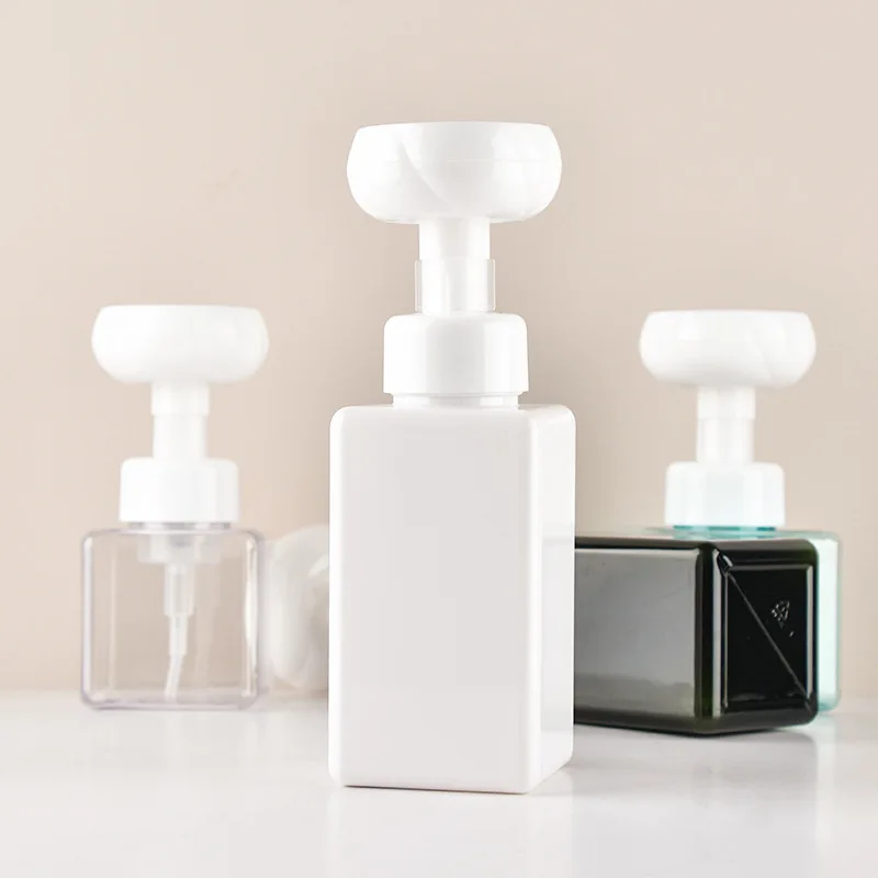 Soap Bottle Foaming Lotions Refillable Bottle Flower Pump Head Soap Shampoo Cosmetic Empty Bottle 250ML
Soap Bottle Foaming Lotions Refillable Bottle Flower Pump Head Soap Shampoo Cosmetic Empty Bottle 250ML