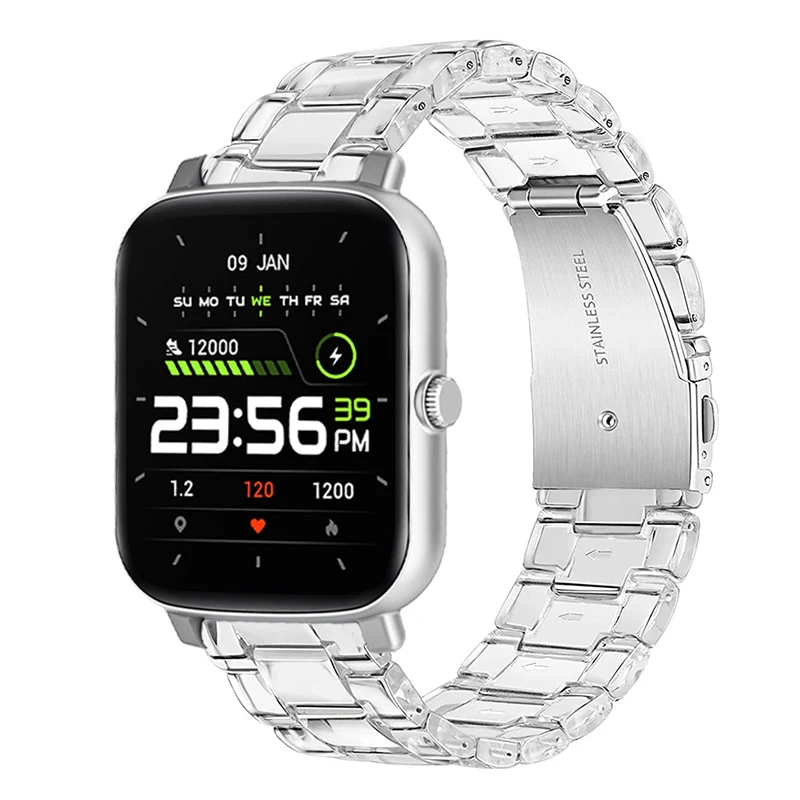 Ремешок из прозрачной смолы для смарт-часов Colmi P42, P73, P71, P68, P60, P30, ремешок для часов Colmi C81, C80, C61, C60, ремешок для часов Colmi P28 Plus 
Ремешок из прозрачной смолы для смарт-часов Colmi P42, P73, P71, P68, P60, P30, ремешок для часов Colmi C81, C80, C61, C60, ремешок для часов Colmi P28 Plus