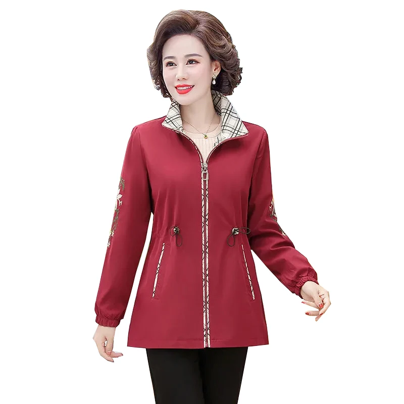 New Spring Autumn New Women Trench Coat Female Casual Overcoat Middle-aged elderly Loose Windbreaker Outerwear Coats
New Spring Autumn New Women Trench Coat Female Casual Overcoat Middle-aged elderly Loose Windbreaker Outerwear Coats