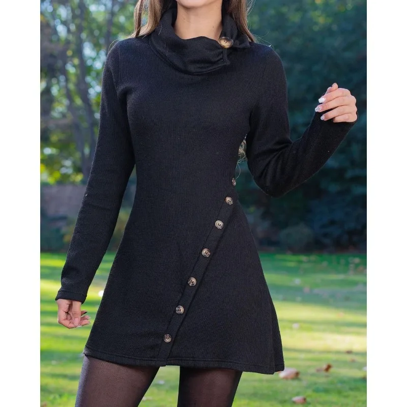 Autumn Winter Corset Bodycon Dress for Women Vintage Eleagnt Fashion Office Lady Long Sleeve Button Coat Dress Outwear
Autumn Winter Corset Bodycon Dress for Women Vintage Eleagnt Fashion Office Lady Long Sleeve Button Coat Dress Outwear