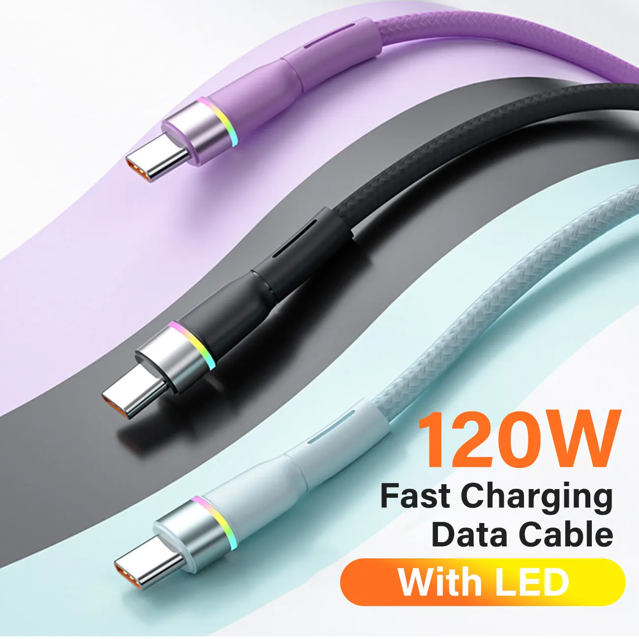 USLION 120W 6A Fast Charging LED Lighting Type-C Cable For iPhone 15 14 13 USB C Super Charger Data Wire Cord For Samsung Xiaomi 
USLION 120W 6A Fast Charging LED Lighting Type-C Cable For iPhone 15 14 13 USB C Super Charger Data Wire Cord For Samsung Xiaomi
