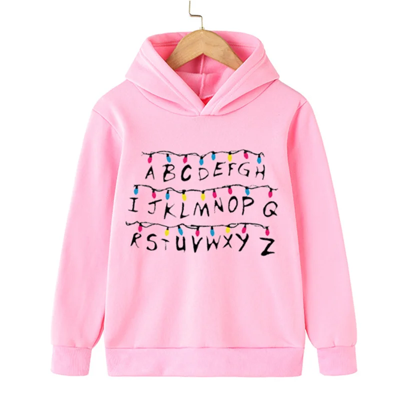 Children Stranger Things 4 Hoodies Hellfire Club Cotton Pullover for Kids Fashion Boys Girls Long Sleeve Clothes Kids Size 4-14T
Children Stranger Things 4 Hoodies Hellfire Club Cotton Pullover for Kids Fashion Boys Girls Long Sleeve Clothes Kids Size 4-14T
