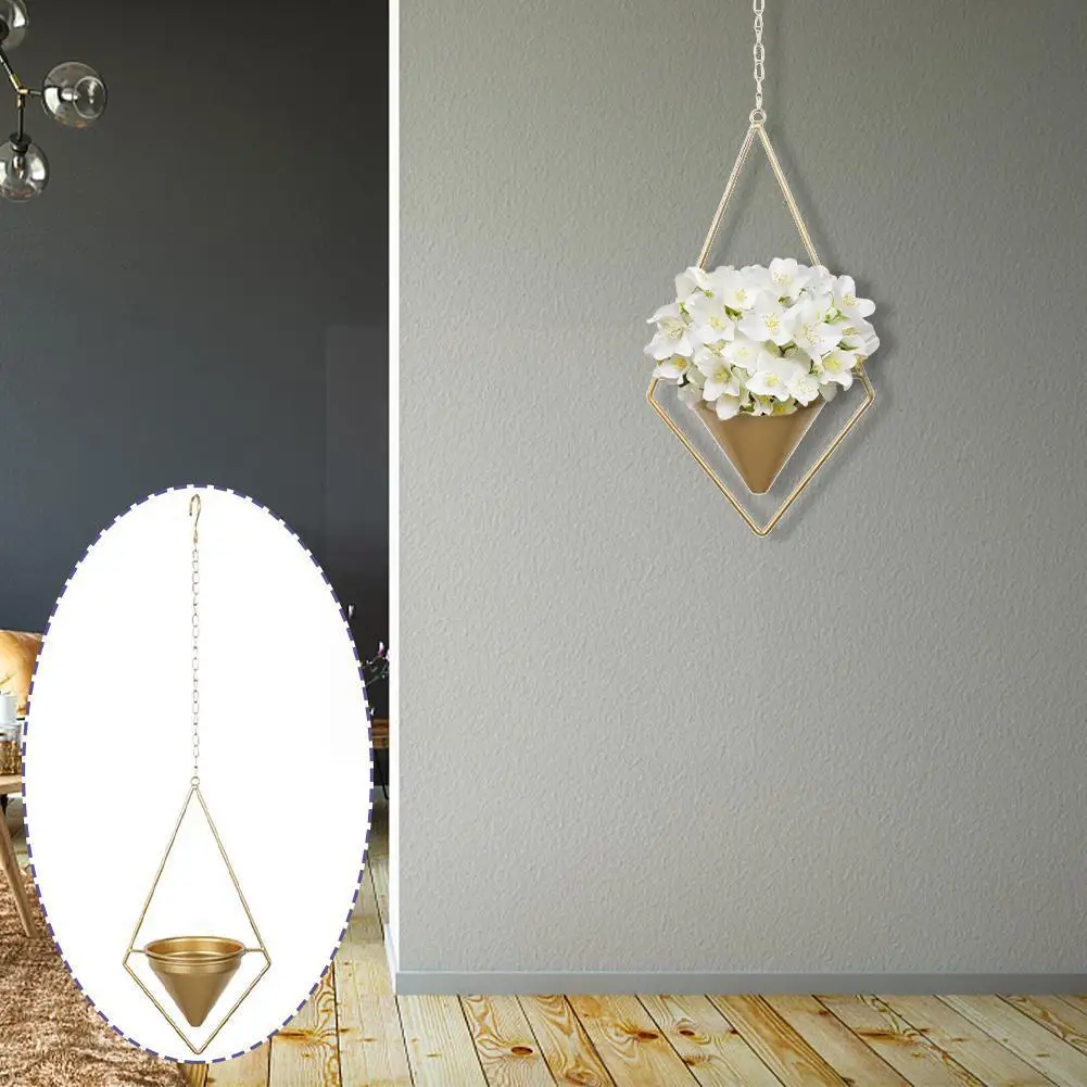 Nordic Style Rhombus Metal Plant Hanger Chain Hanging Ceiling Garden Basket Holder Pot Balcony Flower Decoration Planter Z9V9 
Nordic Style Rhombus Metal Plant Hanger Chain Hanging Ceiling Garden Basket Holder Pot Balcony Flower Decoration Planter Z9V9