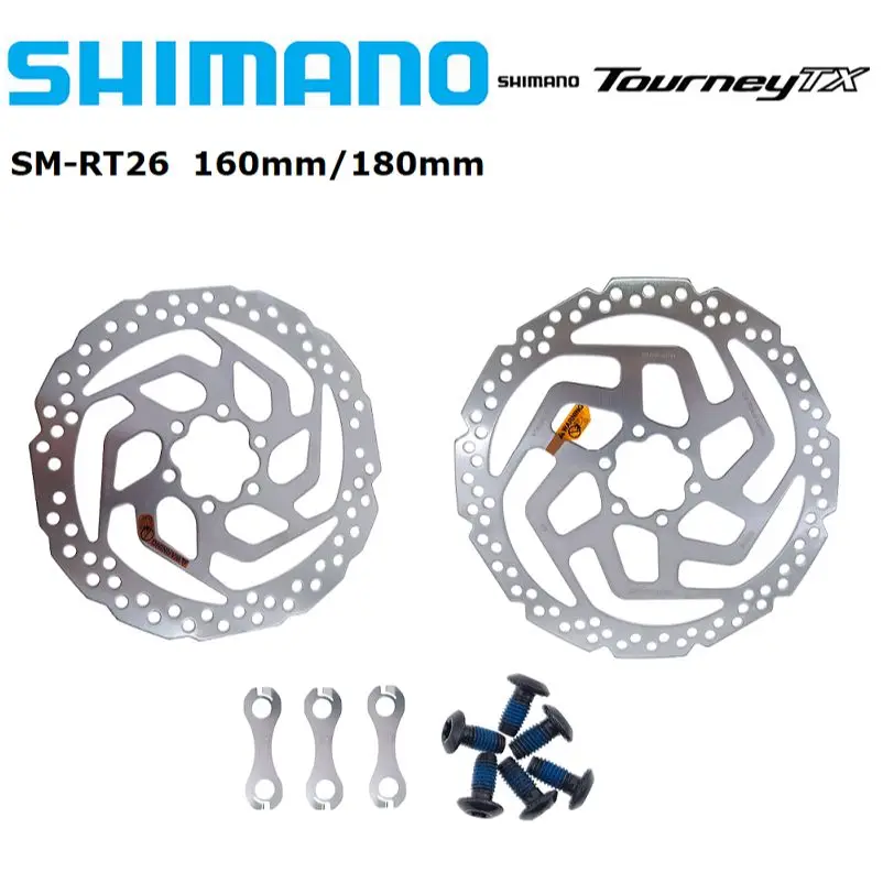Тормозной диск Shimano Deore RT26, 160 мм, 180 мм, 6 болтов, тормозной диск для горного велосипеда
Тормозной диск Shimano Deore RT26, 160 мм, 180 мм, 6 болтов, тормозной диск для горного велосипеда