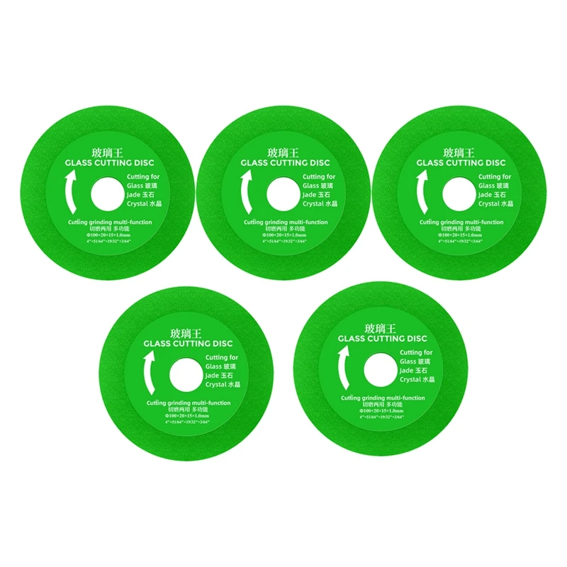 Glass Cutting Disc Pack Of 5, Diamond Cutting Blades Saw Blades For 4 Inch Angle Grinder, Diamond Cutting Wheels
Glass Cutting Disc Pack Of 5, Diamond Cutting Blades Saw Blades For 4 Inch Angle Grinder, Diamond Cutting Wheels