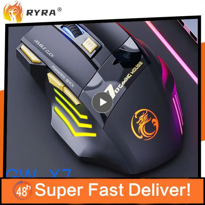Professional 2.4g Mute Gaming Mouse Rgb Lights Wireless Mouse 3200dpi Gaming Mechanical Mouse For Game Computer Tablet Pc
Professional 2.4g Mute Gaming Mouse Rgb Lights Wireless Mouse 3200dpi Gaming Mechanical Mouse For Game Computer Tablet Pc