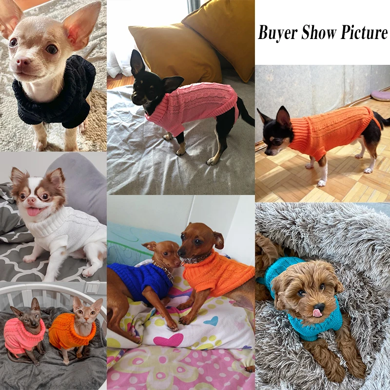 1pcs Pet Dog Sweaters Winter Pet Clothes for Small Dogs Warm Sweater Coat Outfit for Cats Clothes Woolly Soft Dog T Shirt
1pcs Pet Dog Sweaters Winter Pet Clothes for Small Dogs Warm Sweater Coat Outfit for Cats Clothes Woolly Soft Dog T Shirt