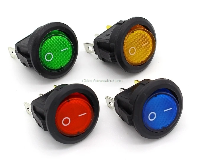 20pcs On/Off Red Orange Blue Green illuminuted Round Rocker Switch with lamp 220V
20pcs On/Off Red Orange Blue Green illuminuted Round Rocker Switch with lamp 220V