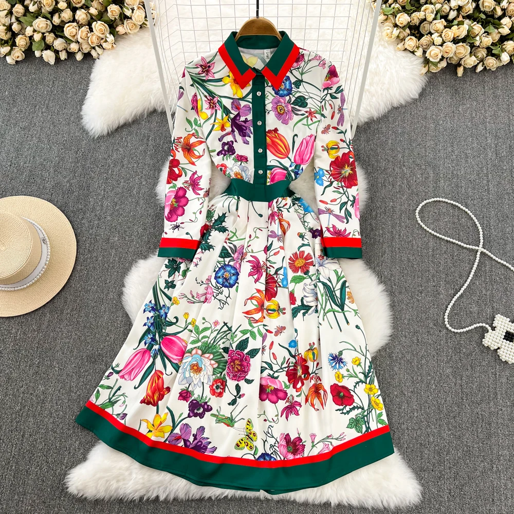 Senior Sense Retro Temperament Long Sleeve Lapel Waist Slimming Pleats Elegant Swing Dress
Senior Sense Retro Temperament Long Sleeve Lapel Waist Slimming Pleats Elegant Swing Dress