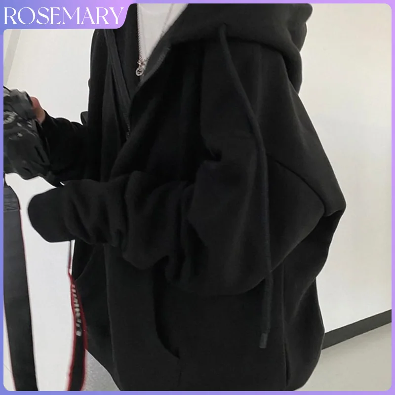 Women Hoodies Harajuku Korean Version Loose Oversized Sweatshirts Vintage Solid Color Long Sleeve Hooded Sweatshirt Zipper Coats
Women Hoodies Harajuku Korean Version Loose Oversized Sweatshirts Vintage Solid Color Long Sleeve Hooded Sweatshirt Zipper Coats