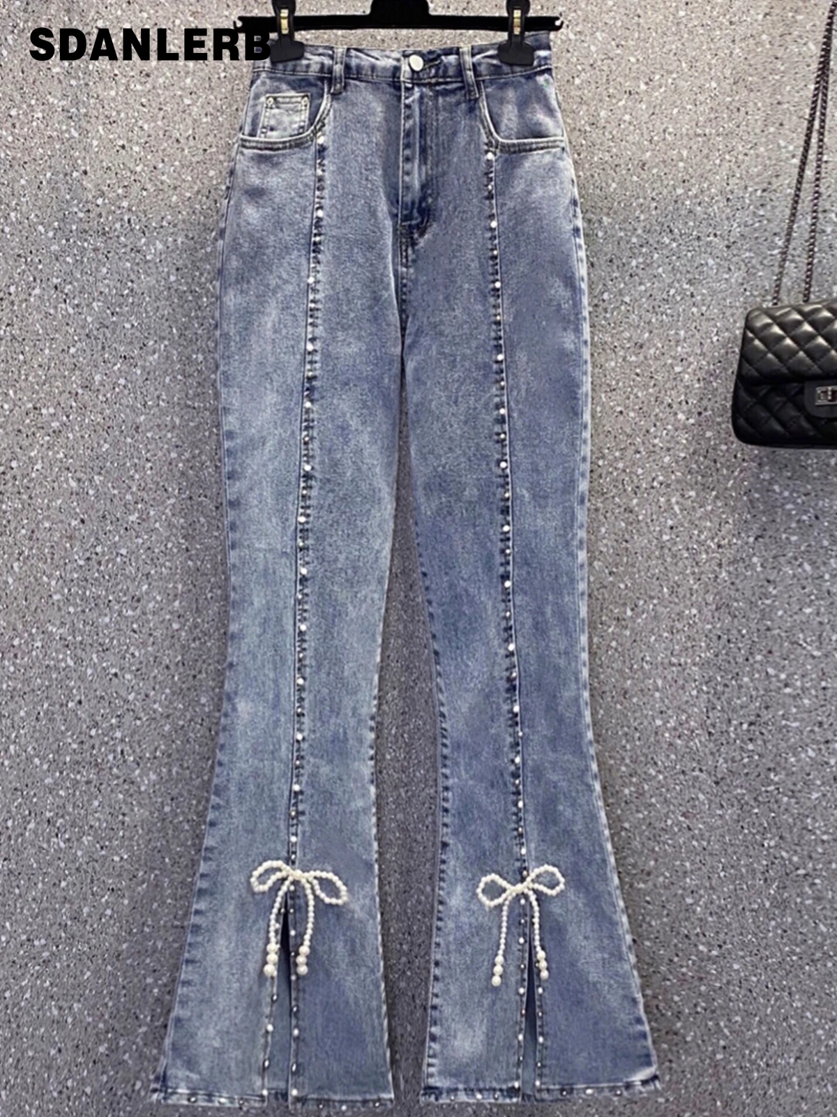 Oversize Women's Bottoms Bootcut Trousers Summer New High Waist Slimming Slit Jeans Bell Bottom Loose Flare Denim Pants
Oversize Women's Bottoms Bootcut Trousers Summer New High Waist Slimming Slit Jeans Bell Bottom Loose Flare Denim Pants