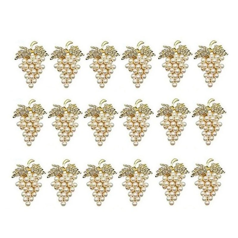 18Pcs Gold Grape Shape Napkin Buckle Holder Wedding Party Table Decor Napkin Buckles
18Pcs Gold Grape Shape Napkin Buckle Holder Wedding Party Table Decor Napkin Buckles
