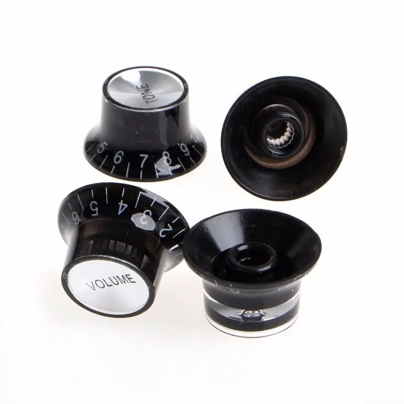 Switches Knobs Kit Parts Set Accessories Aluminum & Acrylic Bell Gibson Les Paul Guitar 2 Hat Silver High Quality
Switches Knobs Kit Parts Set Accessories Aluminum & Acrylic Bell Gibson Les Paul Guitar 2 Hat Silver High Quality